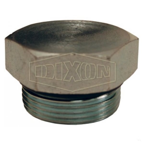 O-Ring Boss Plug, 2-1/2-12 Nominal, Steel, Domestic